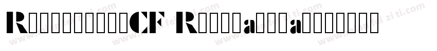 RoxboroughCF Regularltalic字体转换